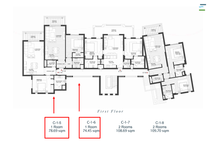 1 BR Apartment with Shared pool & Lagoon - 6